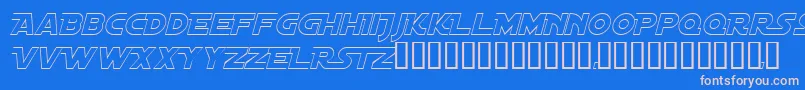 Weitere Informationen zur DistantGalaxyAltoutlineItalic-Schriftart DistantGalaxyAltoutlineItalic-Schriftart – Rosa Schriften auf blauem Hintergrund