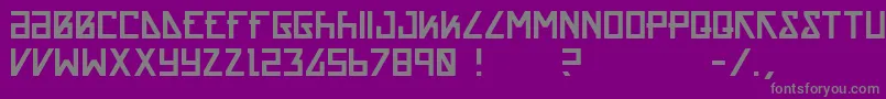 Acrnm Font – Gray Fonts on Purple Background