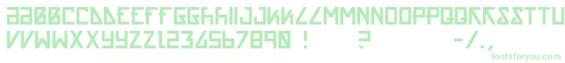 Acrnm-Schriftart – Grüne Schriften