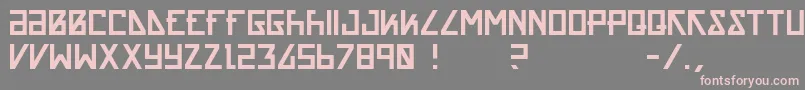 Acrnm Font – Pink Fonts on Gray Background