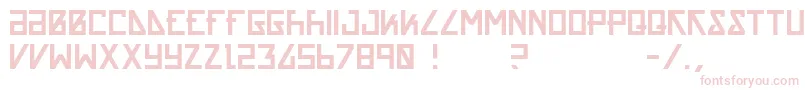 Acrnm Font – Pink Fonts on White Background