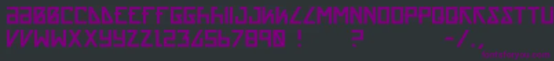 Acrnm Font – Purple Fonts on Black Background