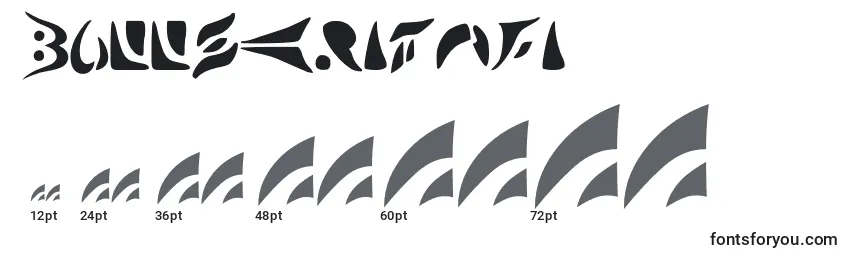 sizes of bullskritnfi font, bullskritnfi sizes