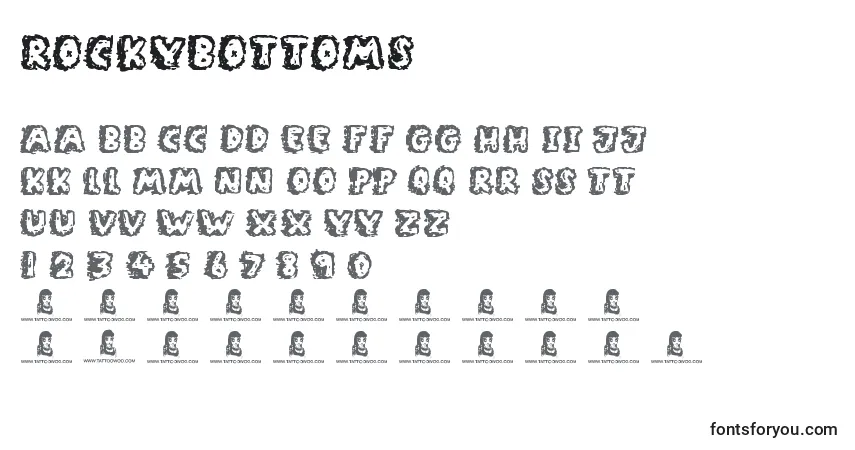 RockyBottoms Font – alphabet, numbers, special characters