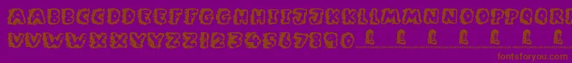 RockyBottoms Font – Brown Fonts on Purple Background