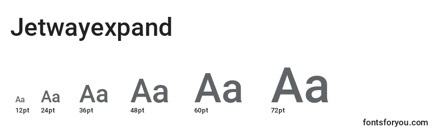 Jetwayexpand Font Sizes