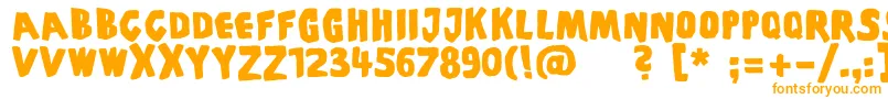 Шрифт Piscoffinsandghosts – оранжевые шрифты