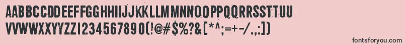 Shoemaker Font – Black Fonts on Pink Background