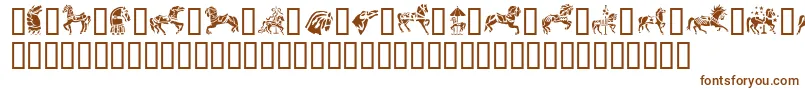 GeCarouselHorses Font – Brown Fonts