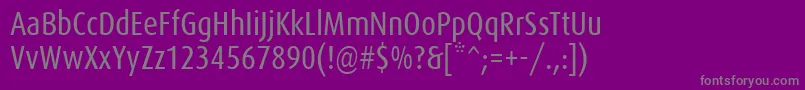 Daxcondensed Font – Gray Fonts on Purple Background