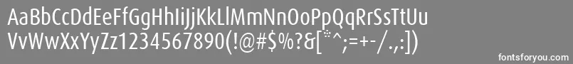 Daxcondensedフォントについての詳細 フォントDaxcondensed – 灰色の背景に白い文字