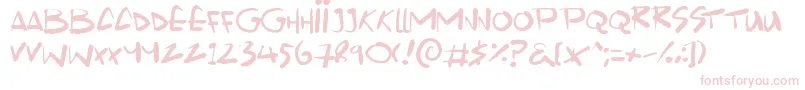 Scrawlamajig Font – Pink Fonts on White Background