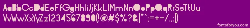 BarqBlind Font – Pink Fonts on Purple Background