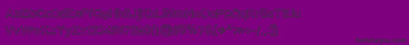 フォントBnkuktus – 紫の背景に黒い文字