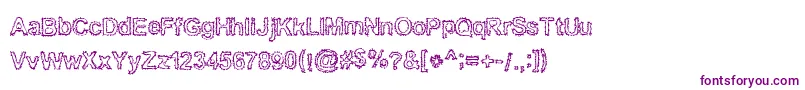 Bnkuktus Font – Purple Fonts on White Background