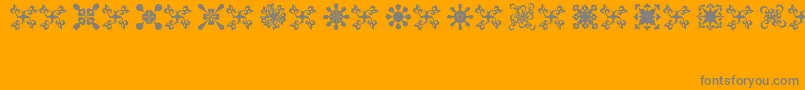 FondiKpz Font – Gray Fonts on Orange Background