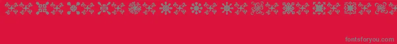 FondiKpz Font – Gray Fonts on Red Background
