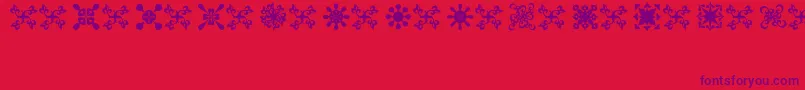 FondiKpz Font – Purple Fonts on Red Background