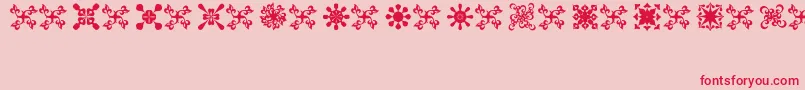 FondiKpz Font – Red Fonts on Pink Background