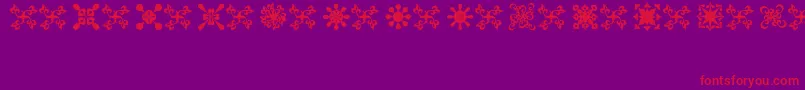 FondiKpz Font – Red Fonts on Purple Background