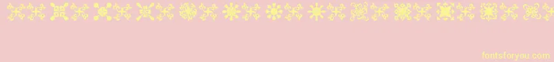 FondiKpz Font – Yellow Fonts on Pink Background