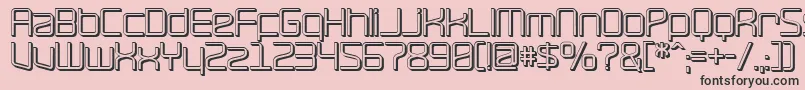 RavepartyOffset Font – Black Fonts on Pink Background