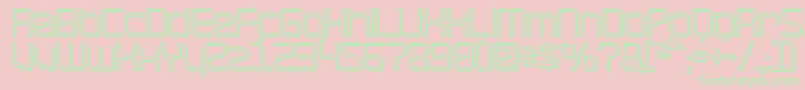 RavepartyOffset Font – Green Fonts on Pink Background