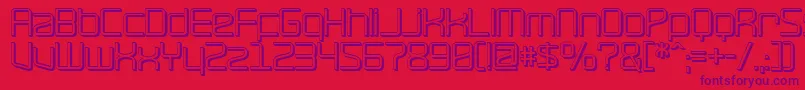 RavepartyOffset Font – Purple Fonts on Red Background