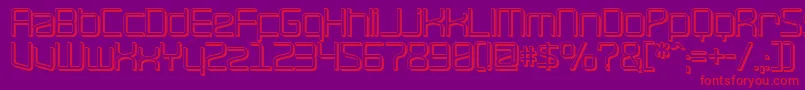 RavepartyOffset Font – Red Fonts on Purple Background