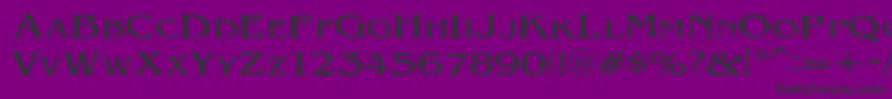 VtcVictorianlintSc Font – Black Fonts on Purple Background