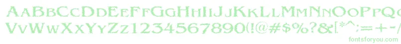 VtcVictorianlintSc Font – Green Fonts on White Background