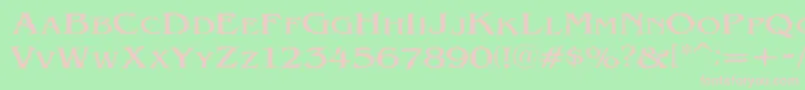 VtcVictorianlintSc Font – Pink Fonts on Green Background