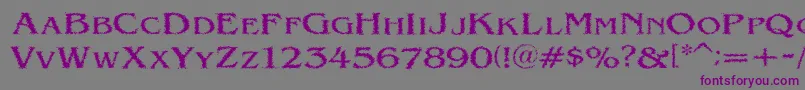 VtcVictorianlintSc Font – Purple Fonts on Gray Background