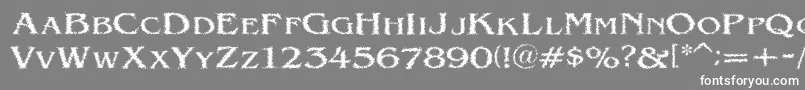 VtcVictorianlintSc Font – White Fonts on Gray Background