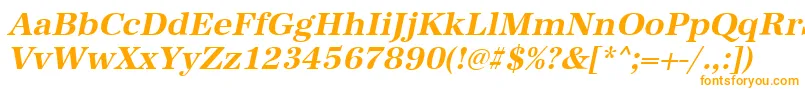 AntiquastdBolditalic Font – Orange Fonts on White Background