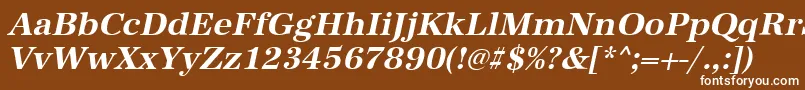 AntiquastdBolditalic Font – White Fonts on Brown Background