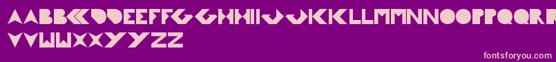 FlightSterwadess Font – Pink Fonts on Purple Background