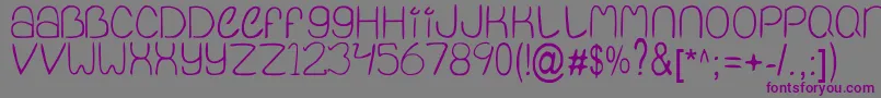 Qinfnty Font – Purple Fonts on Gray Background