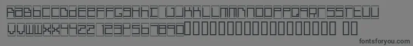 Шрифт BoxTop – чёрные шрифты на сером фоне