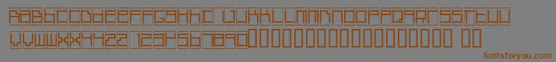 More about BoxTop Font BoxTop Font – Brown Fonts on Gray Background