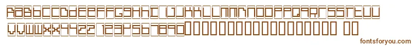 Шрифт BoxTop – коричневые шрифты на белом фоне
