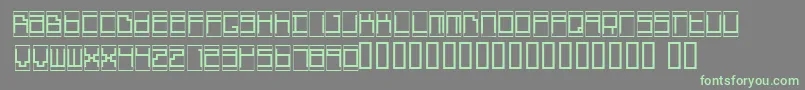 BoxTop Font – Green Fonts on Gray Background