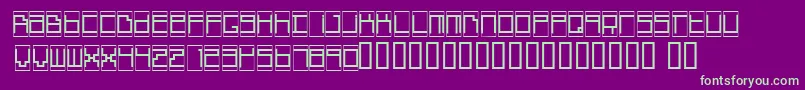 BoxTop Font – Green Fonts on Purple Background