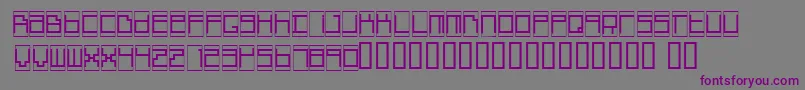 BoxTop-fontti – violetit fontit harmaalla taustalla