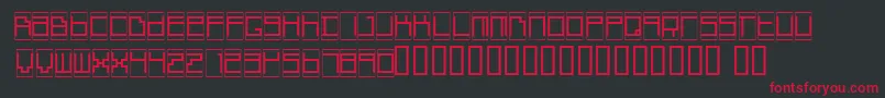 BoxTop Font – Red Fonts on Black Background