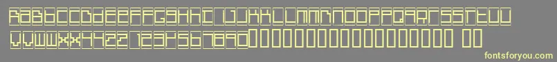 BoxTop Font – Yellow Fonts on Gray Background
