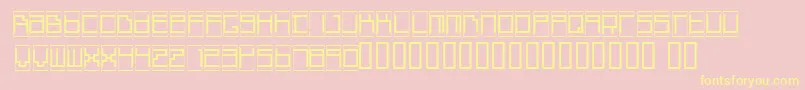 BoxTop Font – Yellow Fonts on Pink Background
