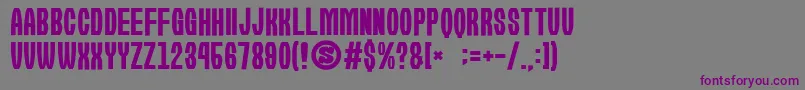 GomariceKirieFu Font – Purple Fonts on Gray Background
