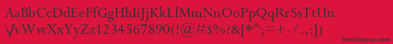 Riven.TheFontV3.0 Font – Black Fonts on Red Background