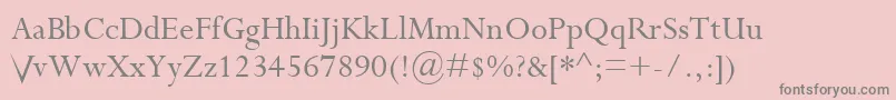 Więcej informacji o czcionce Riven.TheFontV3.0 Czcionka Riven.TheFontV3.0 – szare czcionki na różowym tle